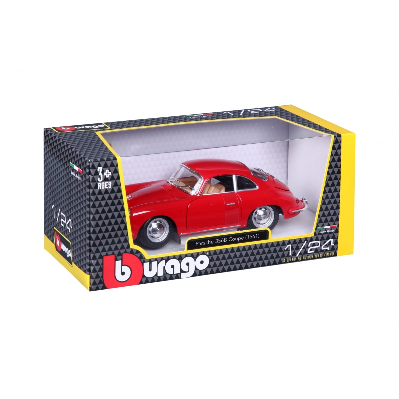 BBURAGO automodelis 1/24 Porsche 356B Coupe 1961, 18-22079