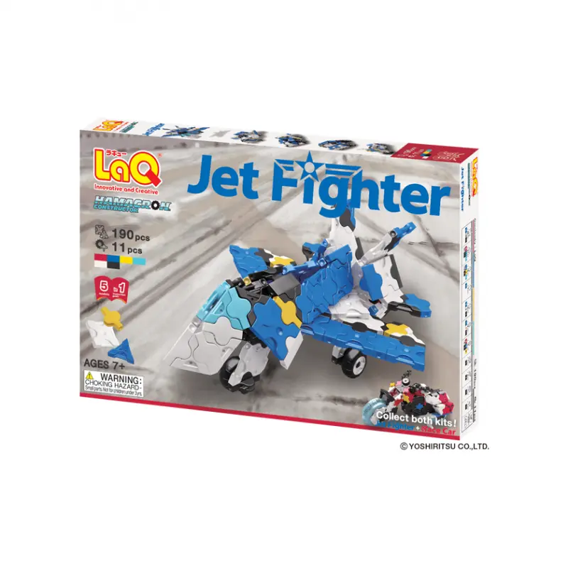LaQ „Hamacron Constructor „Jet Fighter" konstruktorių rinkinys – svajojantiems apie lenktynes ne tik lėktuvais!