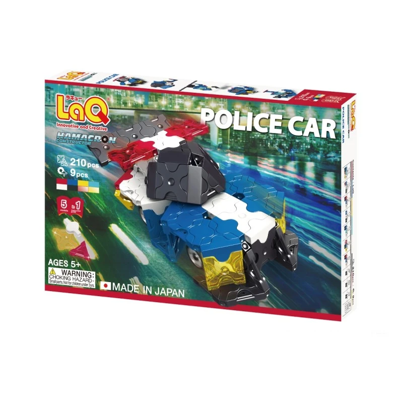 LaQ Hamacron Constructor „Police Car" - net 5 policijos transporto modeliai