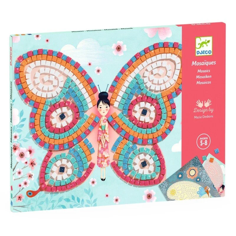 Djeco kūrybinis rinkinys - mozaika Butterflies DJ08898