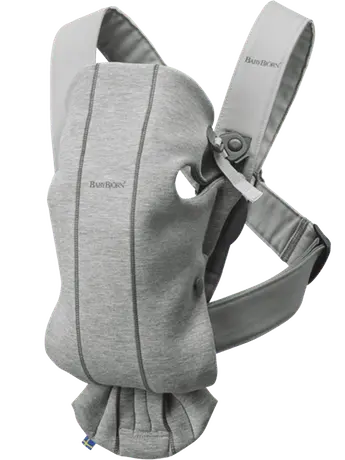 BABYBJÖRN nešioklė MINI  LIGHT GREY, 3D JERSEY