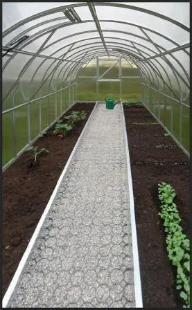 Šiltnamio takelio atskyrimas 10 m ilgio šiltnamiui