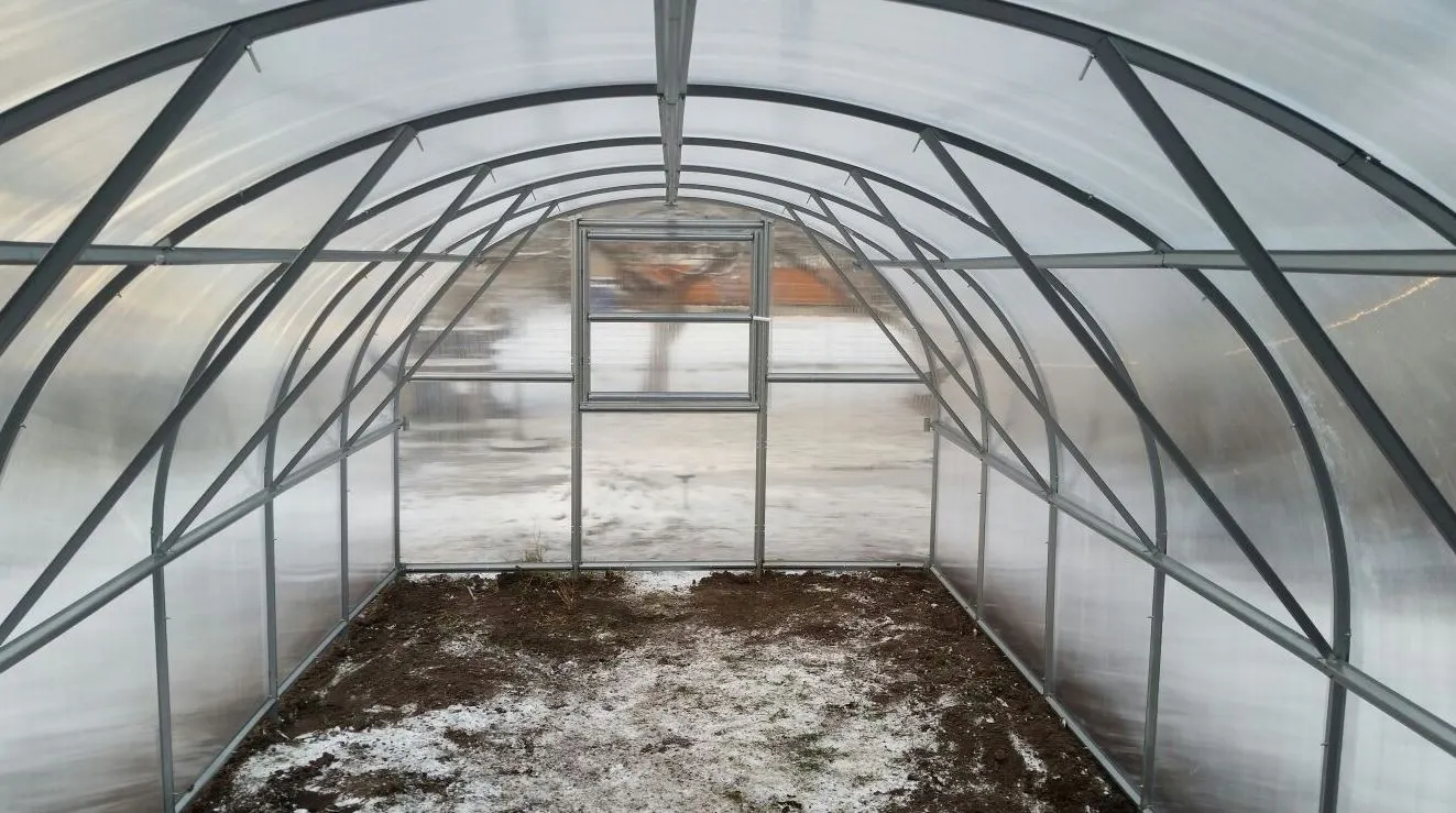 Šiltnamio BALTIC LT 2 m prailginimas (3x2 m) su 4 mm polikarbonato danga, be priekio ir galo