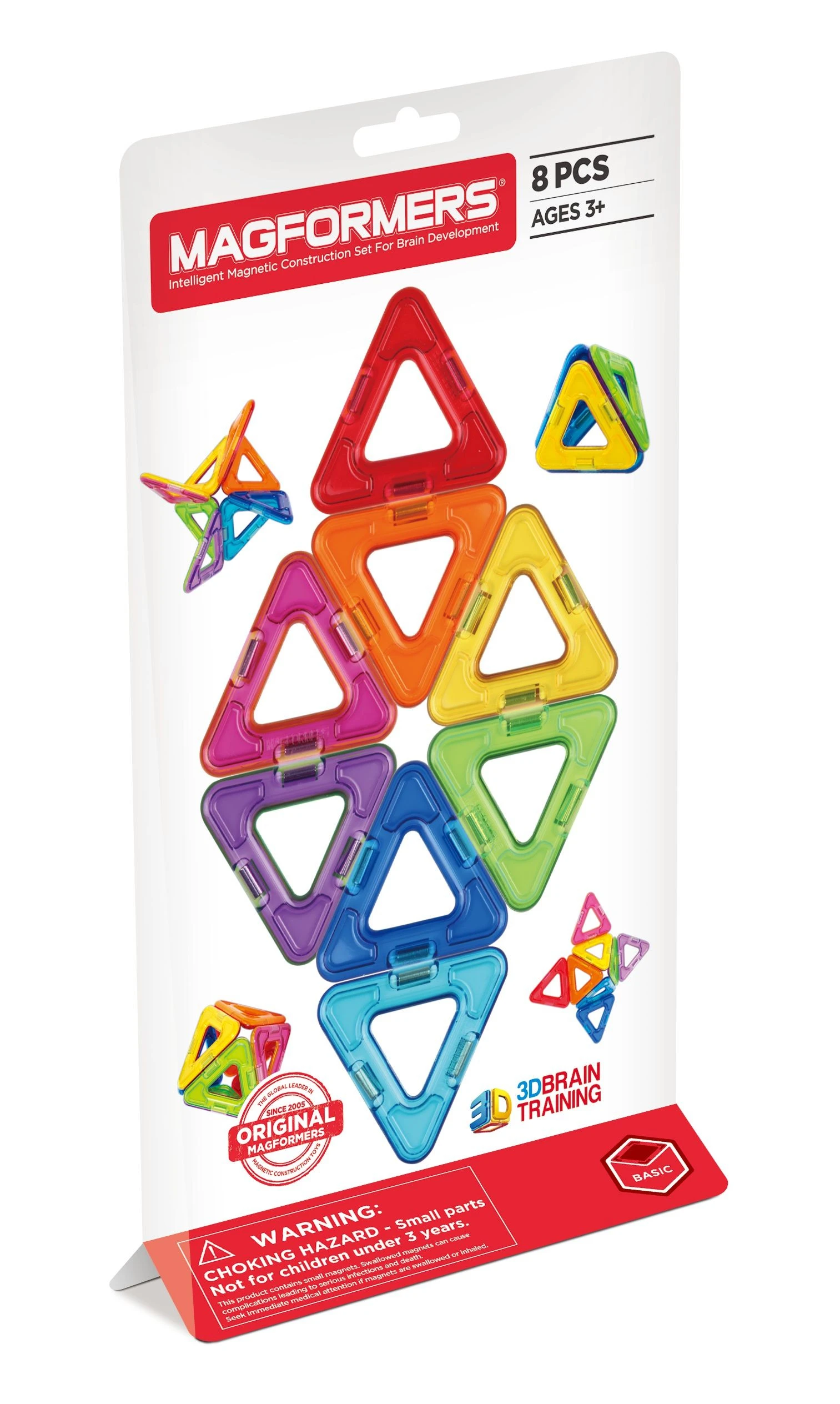MAGFORMERS Magnetinis rinkinys „Trikampiai“, 8 vnt.
