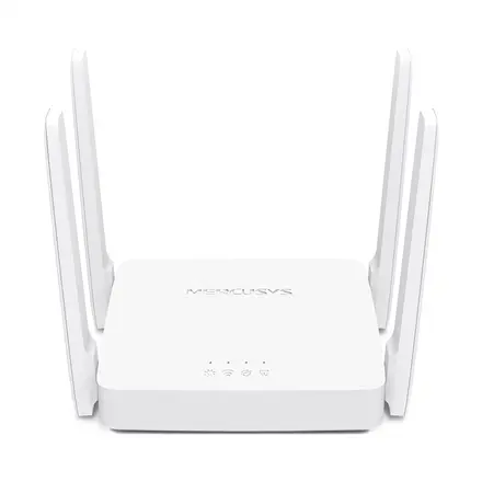 Maršrutizatorius Mercusys Dual-Band Router AC10 802.11ac, 300+867 Mbit/s, 10/100 Mbit/s, Ethernet LAN (RJ-45) prievadai 2, Antenos tipas 4xFiksuotas, Baltas