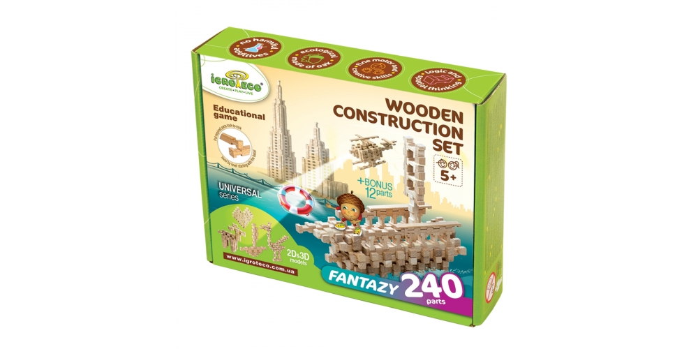 Igroteco Konstruktorius Fantazija, 240 detalių
