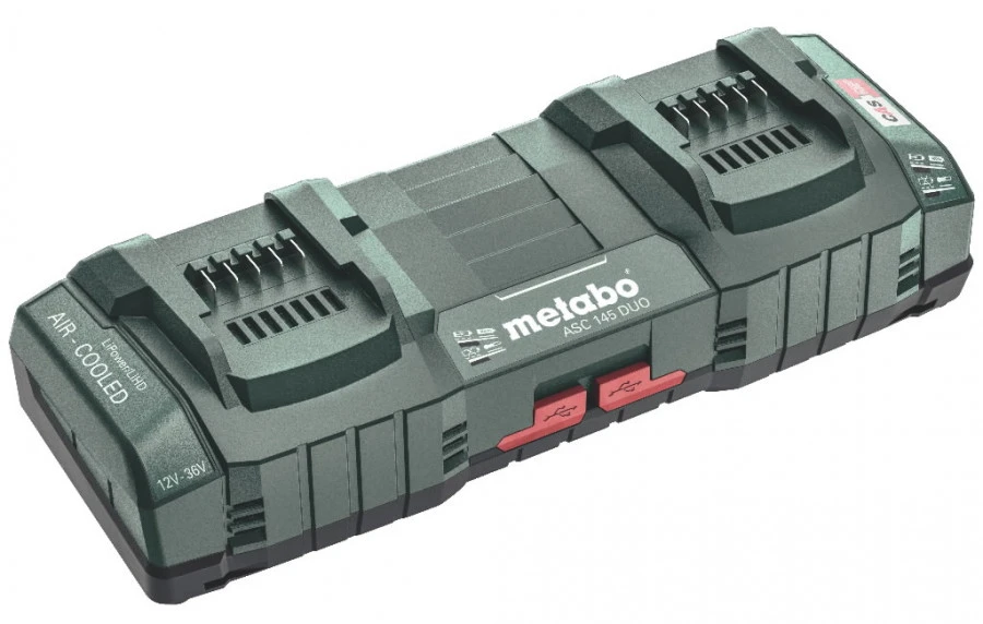 Įkroviklis Metabo ASC 145 12-36 V + 2xUSB lizdai