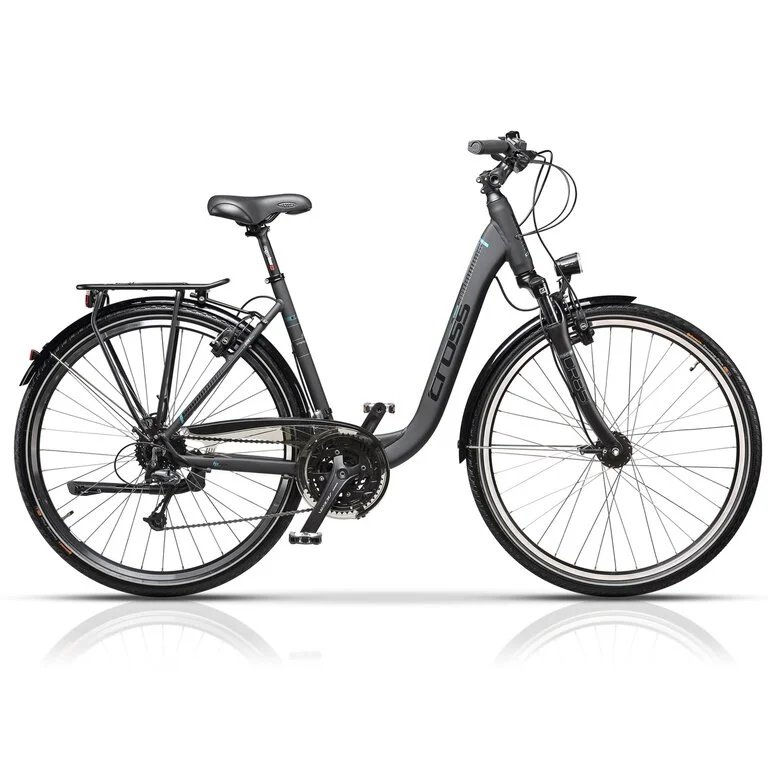 Dviratis CROSS PROLOG TREK Lady 28" 27G dydis 21,5" (55cm) (juoda)