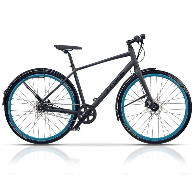 Dviratis CROSS TRAFFIC Urban 28" N8 dydis 19" (48cm) (juoda matinė)