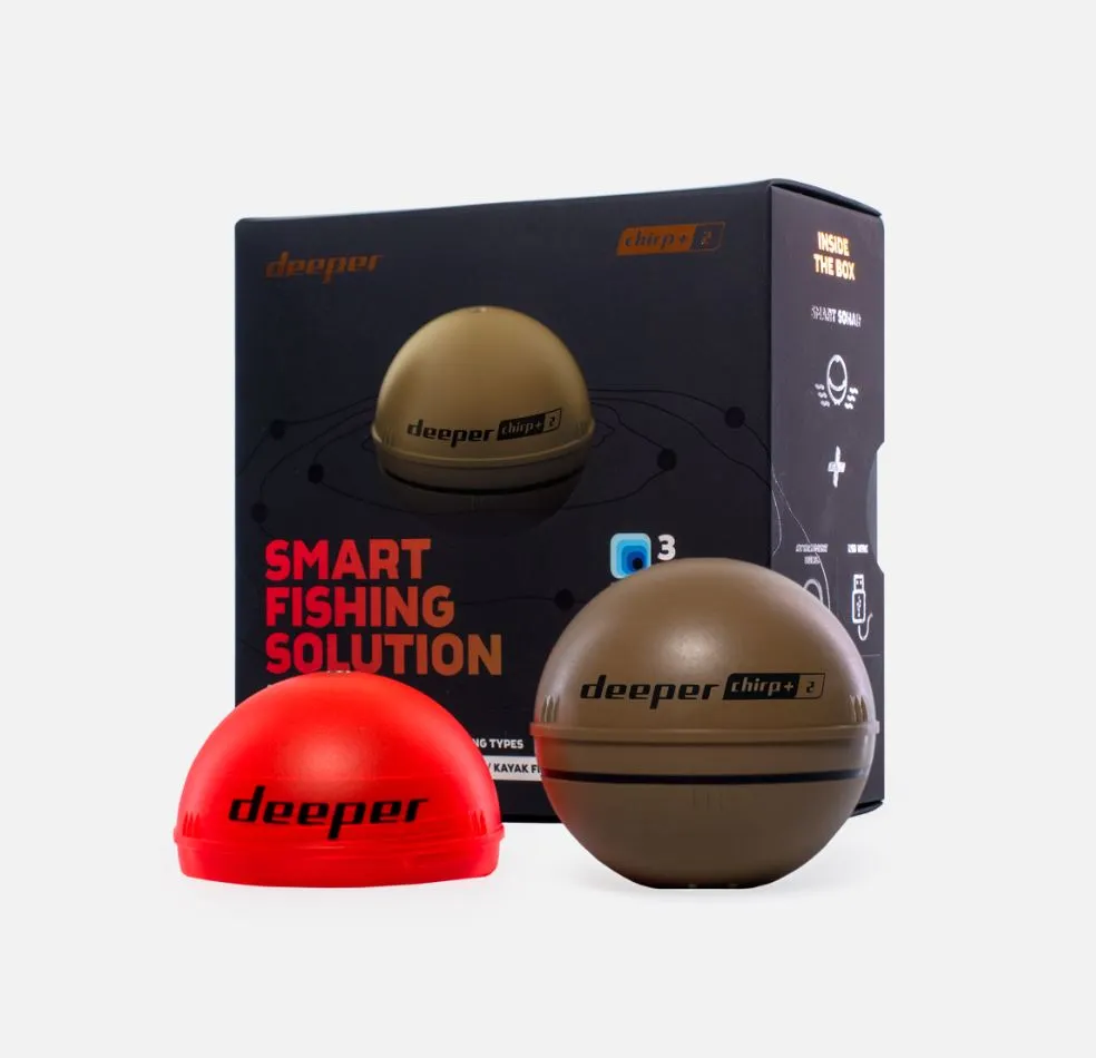 Echolotas Deeper Smart Sonar Chirp+ 2 Sonar, Desert Sand