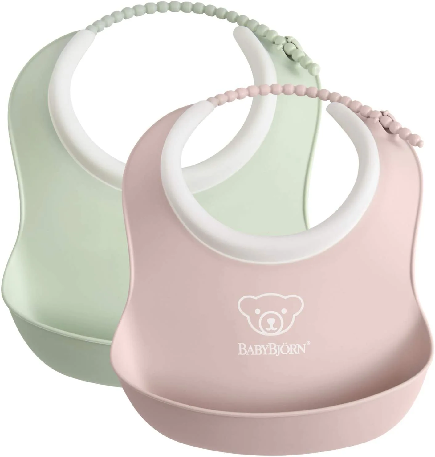 BABYBJÖRN minkšti seilinukai 2vnt. Powder Green / Powder Pink 052043