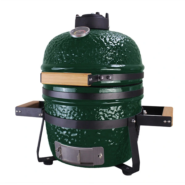 Kepsninė BIGGRILL Kamado 13" žalias +dangalas, žarsteklis, deflektorius, paaukštintos grotelės