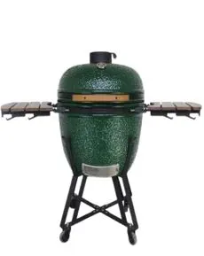Kepsninė (Grilis) BIGGRILL Kamado Pro 23,5" žalias + daugiafunkcinė 2 zonų sistema + plieninis pelenų valymo įrankis + kepsninės uždangalas + keramikinis vištos laikiklis 