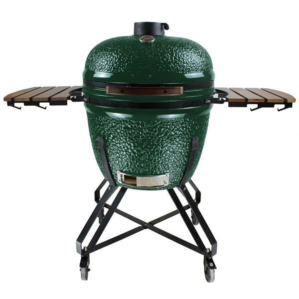 Kepsninė BIGGRILL Kamado 26" žalias + daugiafunkcinė 2 zonų sistema + plieninis pelenų valymo įrankis + kepsninės uždangalas + keramikinis vištos laikiklis