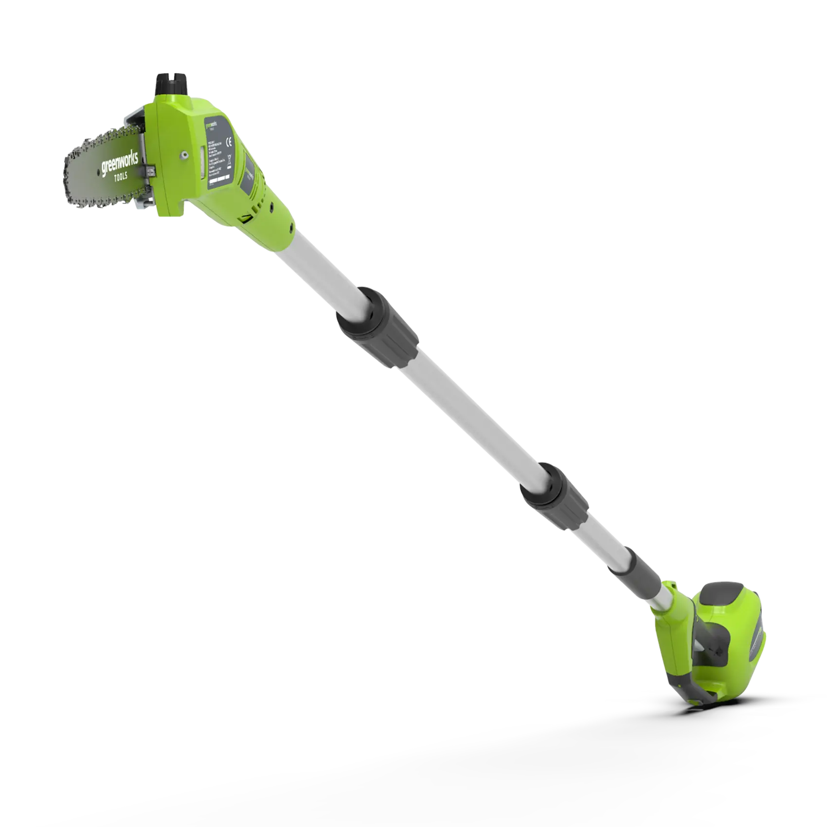 Akumuliatorinė aukštapjovė Greenworks G24PS20K2, 24V (su 2Ah akumuliatoriumi ir įkrovikliu)