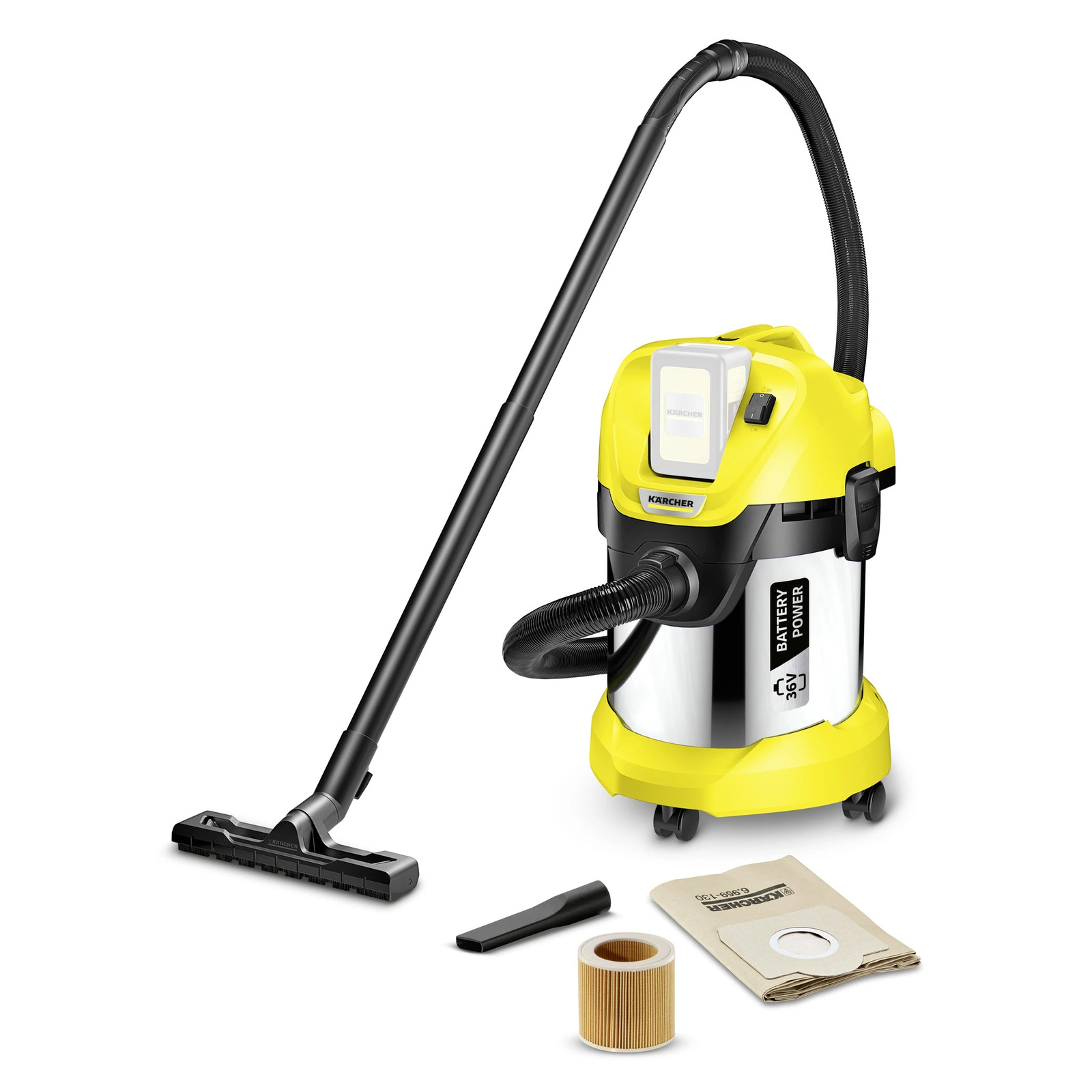 Daugiafunkcis dulkių siurblys Karcher WD 3 BATTERY PREMIUM (1.629-950.0) be baterijos