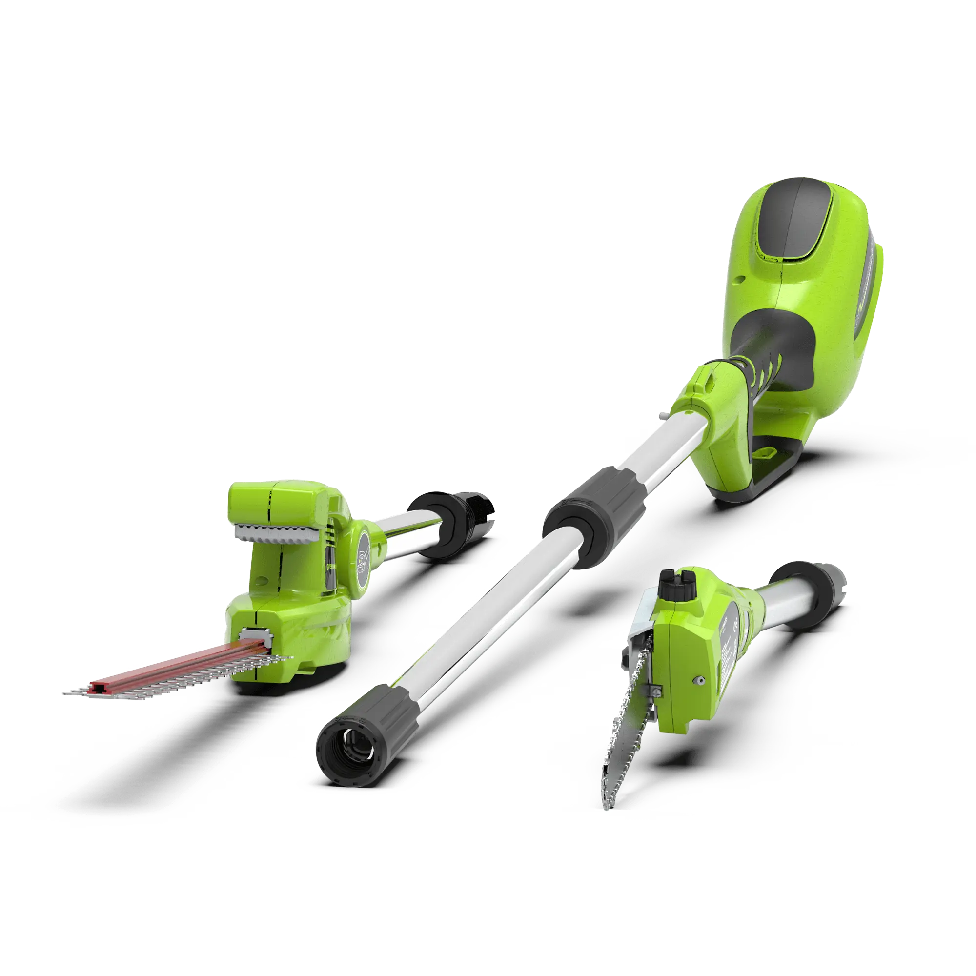 Aukštapjovės ir gyvatvorių genėtuvo komplektas Greenworks G40PSHK2 (su 2 Ah akumuliatoriumi ir pakrovėju)