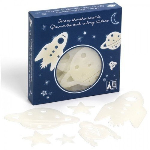 Djeco fosforosenciniai lipdukai "Kosmoso misija", DD04591