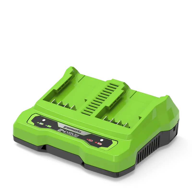 Greitasis dviejų lizdų kroviklis Greenworks G24X2UC4 (BS ir VDE kištukai)