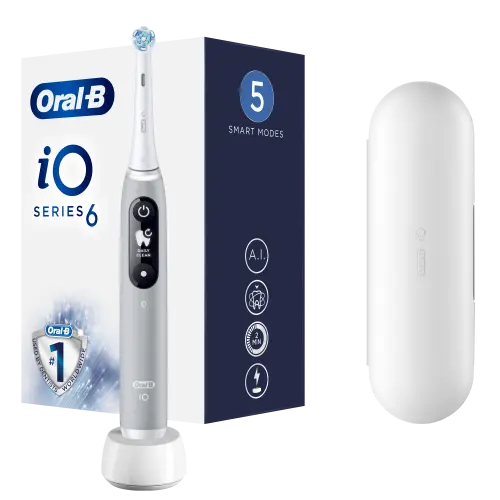 Elektrinis dantų šepetėlis Oral-B iOM6.1A6.1K Grey Opal
