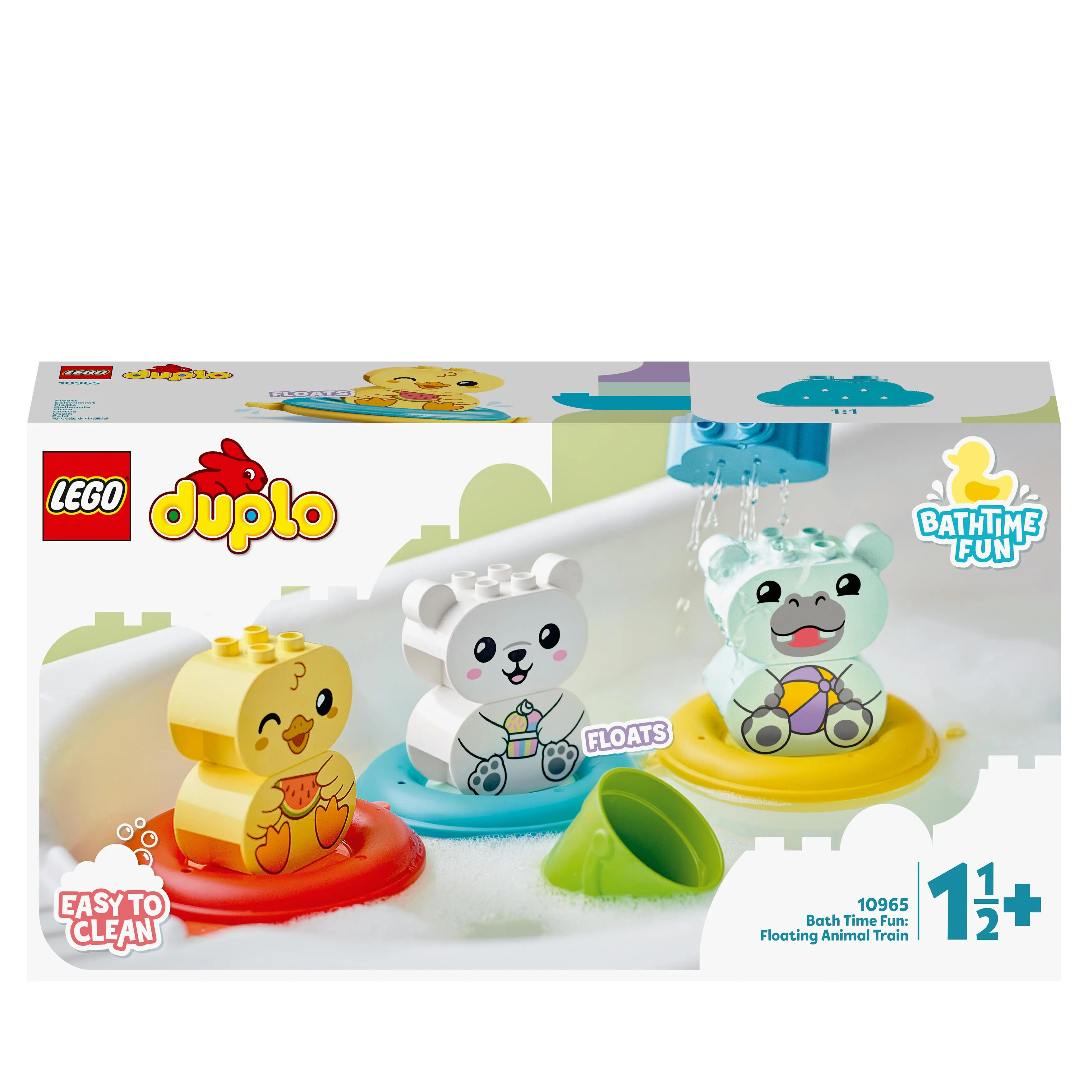 LEGO® 10965 DUPLO Maudynių pramogos: plūduriuojantis gyvūnų traukinys