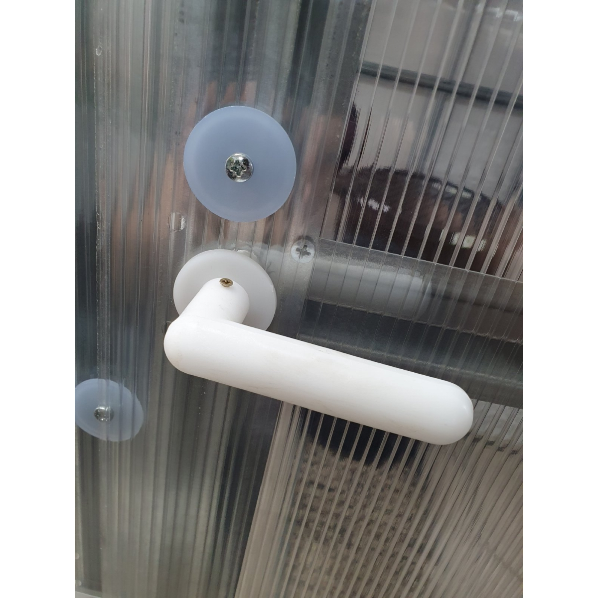 Šiltnamio rankena plastikinė balta