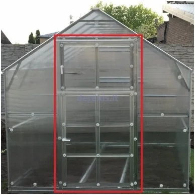 Papildomos durys gale šiltnamiui KLASIKA HOUSE be dangos