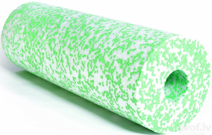 Masažo ritinėlis Blackroll MED, baltas/žalsvas (minkštas) 45x15cm
