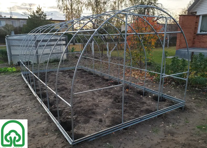 Šiltnamio KLASIKA TUBE 2 metrų prailginimas karkasas (be priekio ir galo)