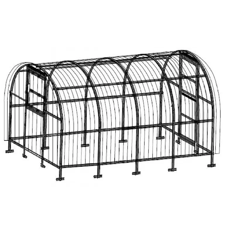 Šiltnamio BALTIC LT 2 metrų prailginimas (karkasas, be dangos, be priekio ir galo) 