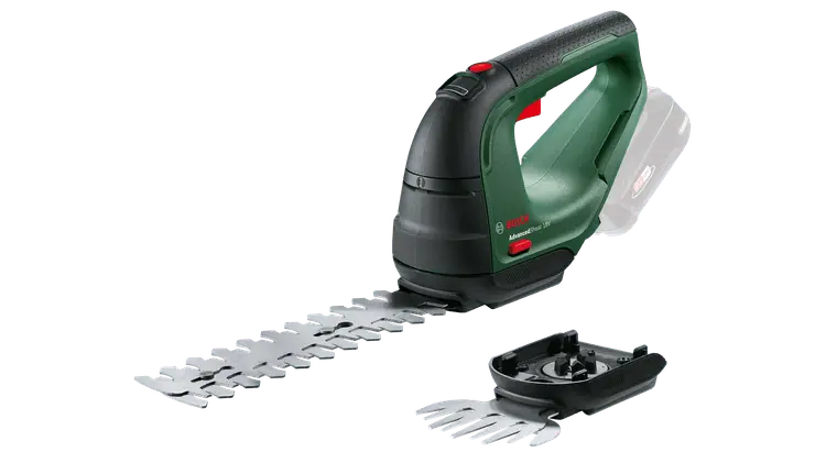 Žolės ir krūmų akumuliatorinių žirklių rinkinys Bosch AdvancedShear 18 solo (be akumuliatoriaus ir kroviklio)