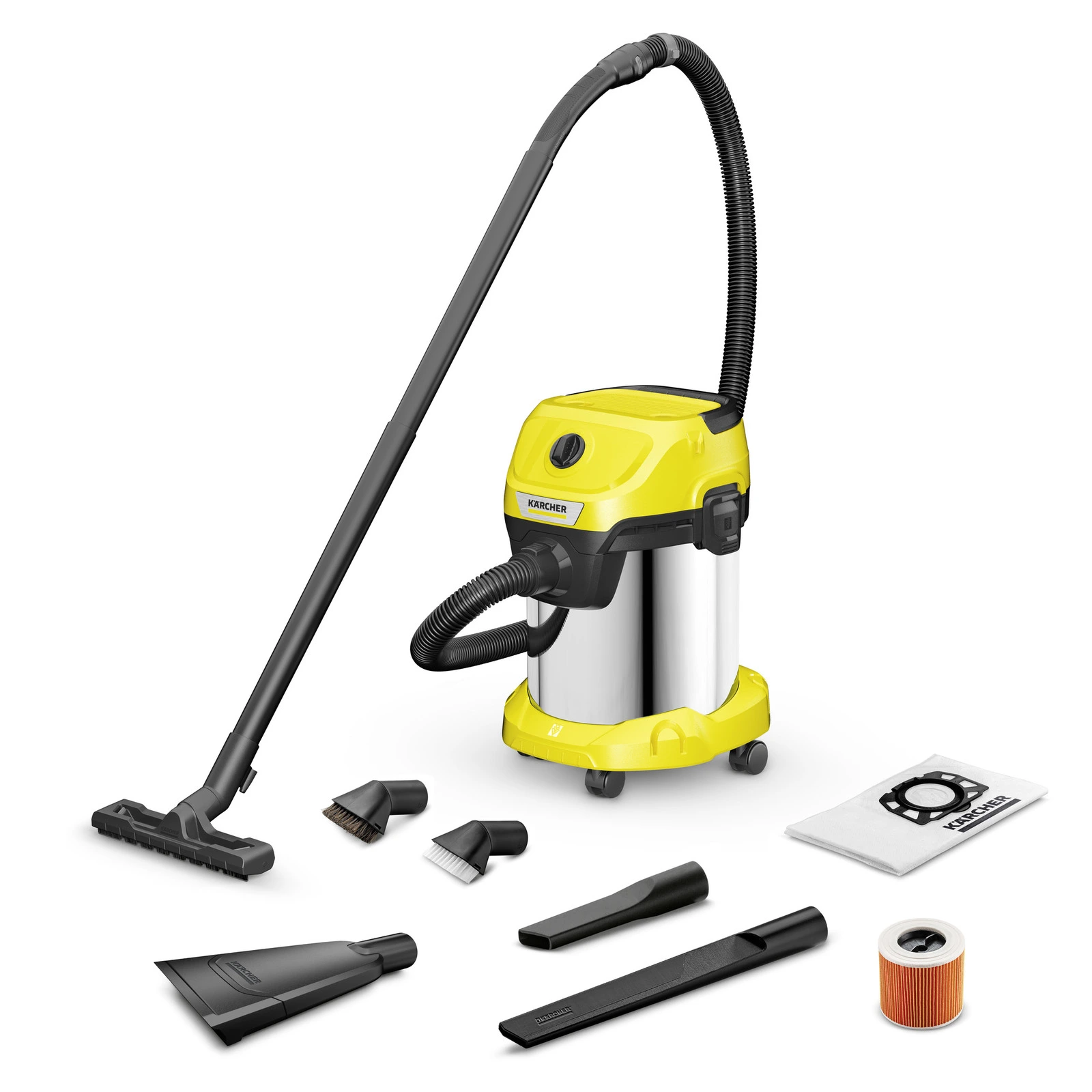 Drėgno ir sauso siurbimo dulkių siurblys Karcher WD 3 S V-17/6/20 CAR (1.628-149.0)