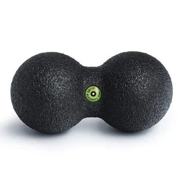 Masažo kamuolys Blackroll DuoBall 12 cm, juodas