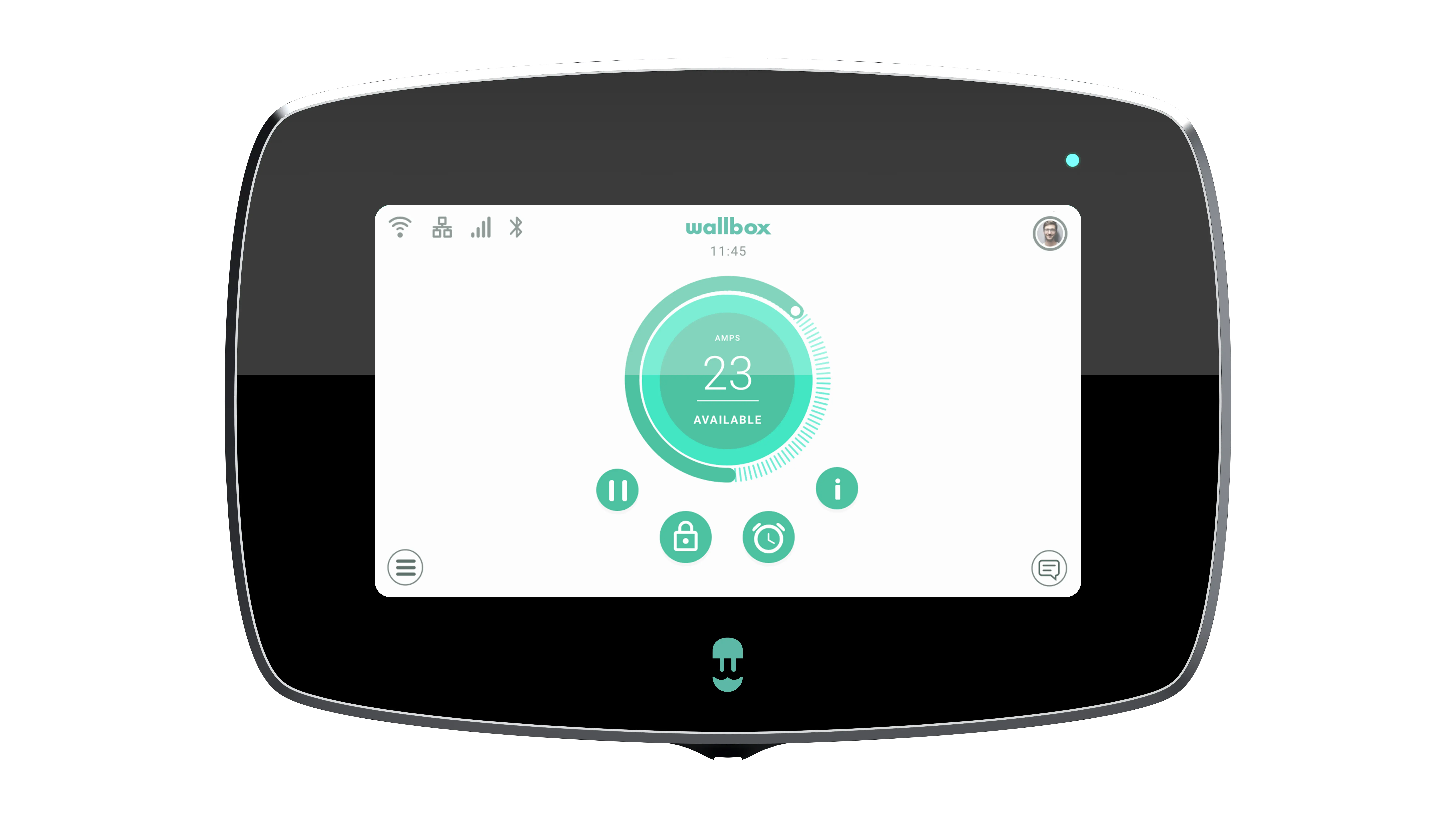 Elektromobilio įkrovimo stotelė Wallbox Commander 2, Type 2, 22kW, 5m, Black