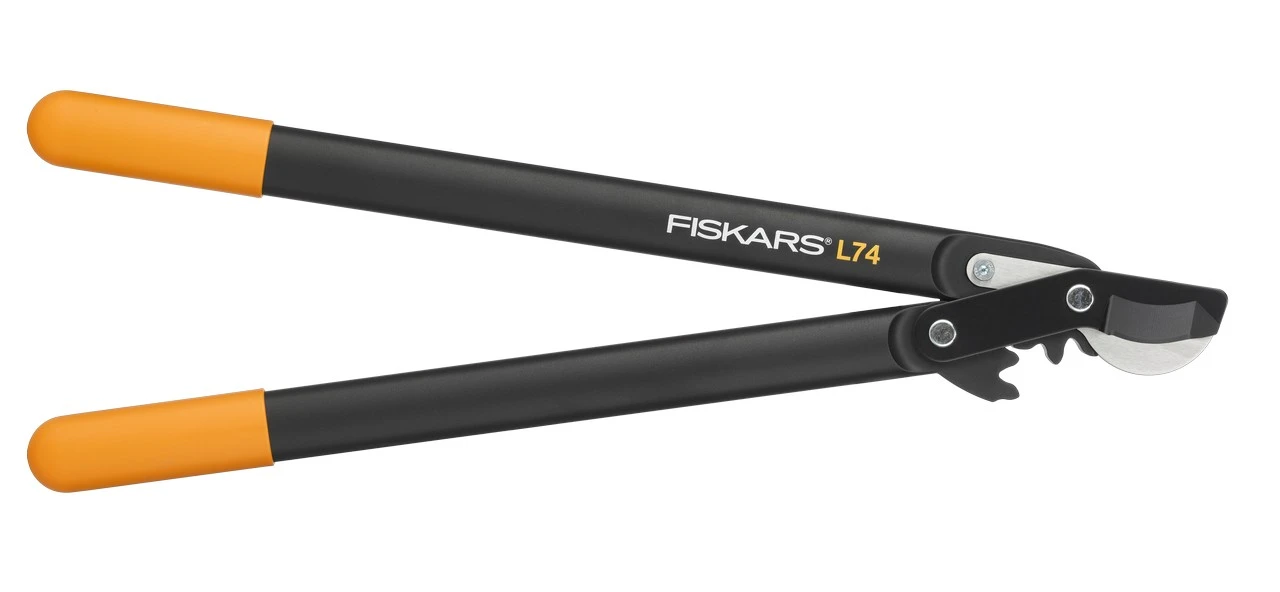 Sodo žirklės prasilenkiančiais kablio formos ašmenimis Fiskars PowerGear M L74 (1000582)