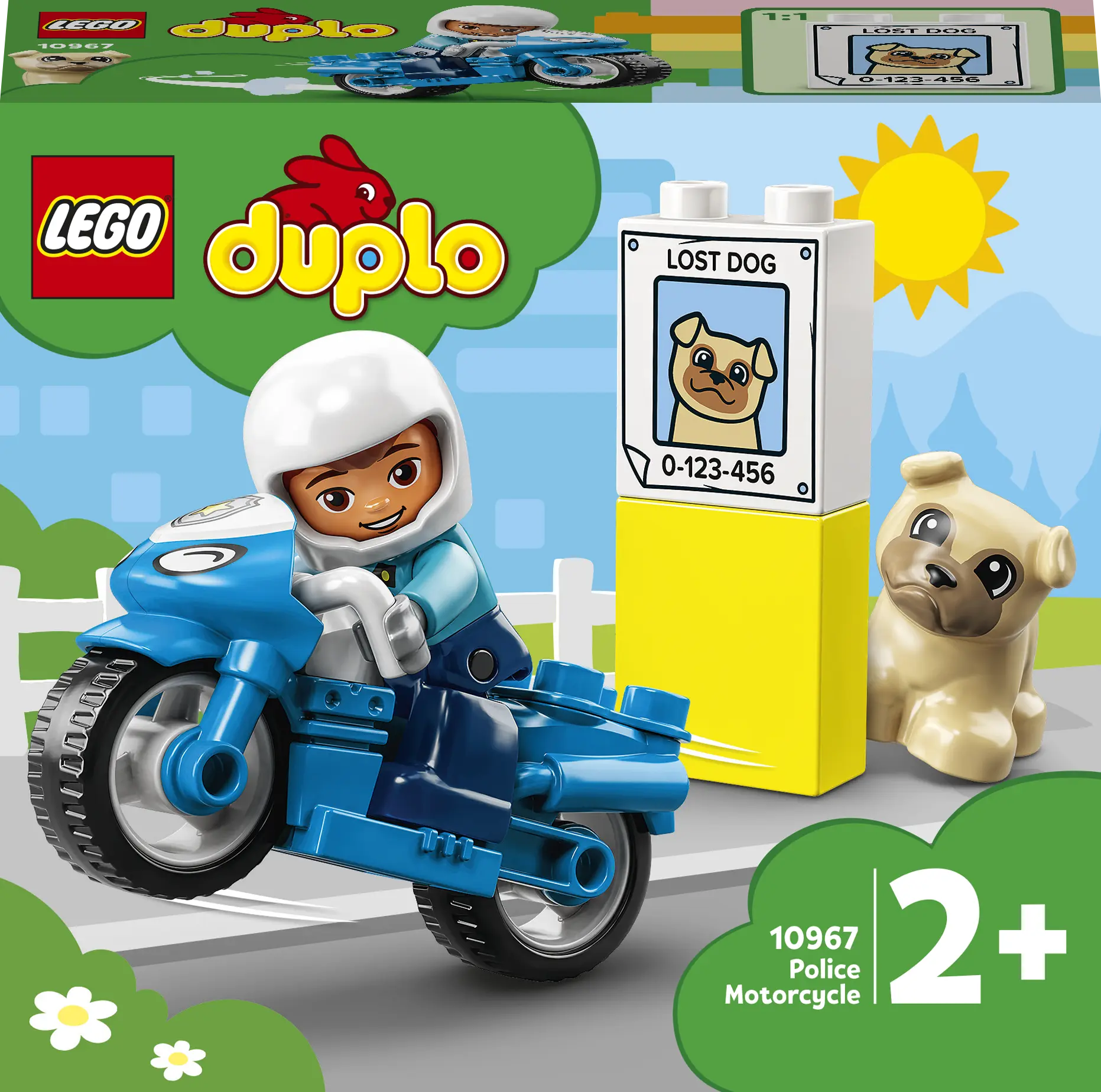 LEGO® 10967 DUPLO Policijos motociklas