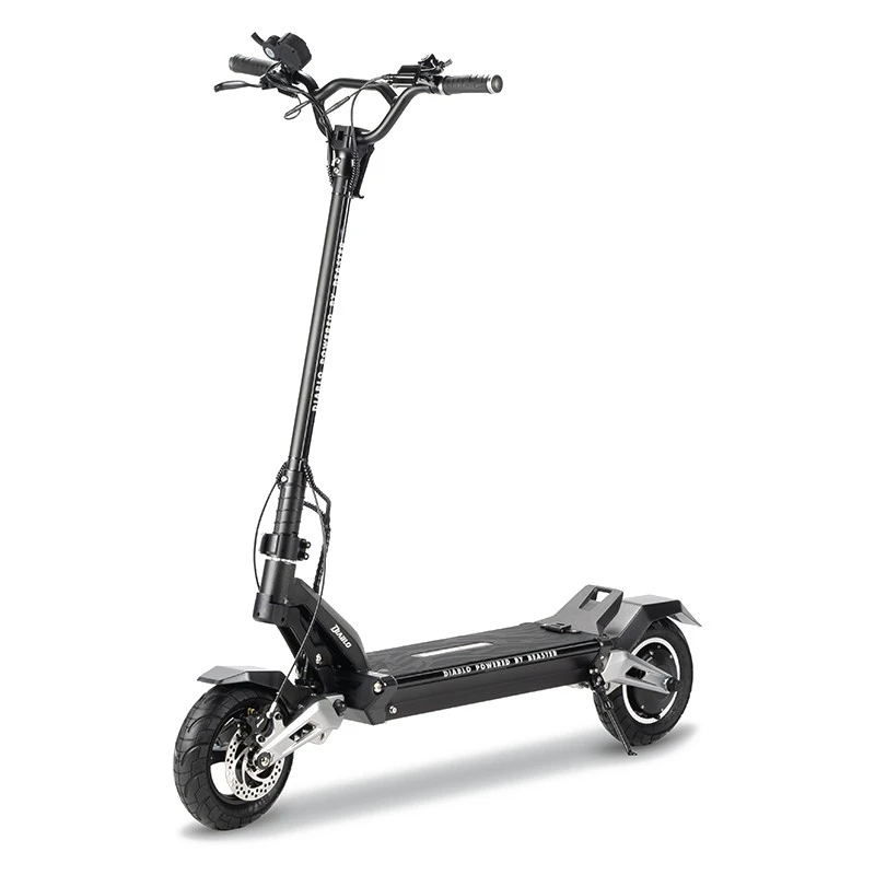 Elektrinis paspirtukas Beaster Scooter Diablo, 1000W, 60V, 20,8Ah, juodas/sidabrinis BSDIABLOS