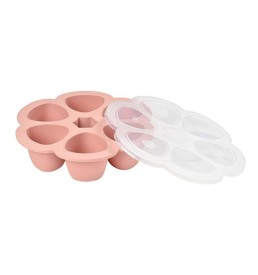 Silikoninis kūdikio maisto konteineris Multiportions Beaba (6 x 150 ml), Pink