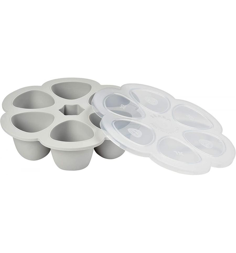 Silikoninis kūdikio maisto konteineris Multiportions Beaba (6 x 150 ml), Grey