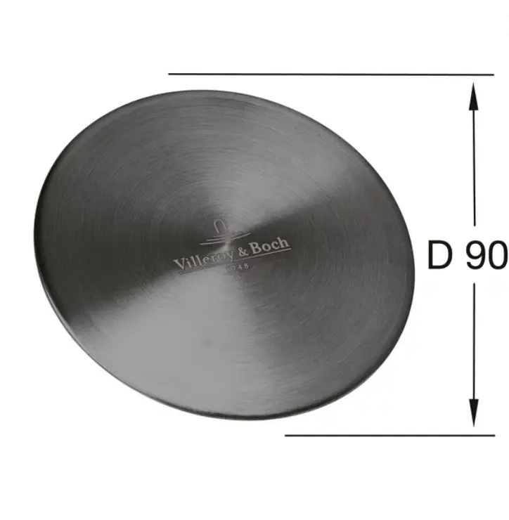 Dangtelis  išbėgimo Villeroy&Boch Ø90 matinis antracito 96241505