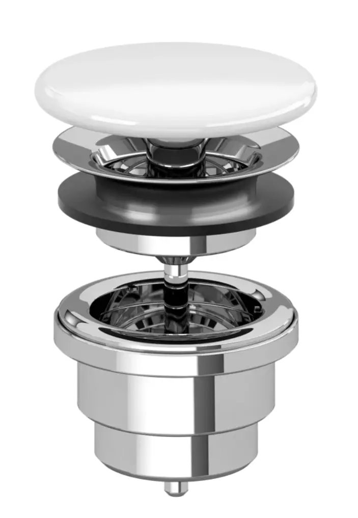 Vožtuvas dugno Villeroy&Boch keramikinis neužsidarantis praustuvams be perpylimo 68080001