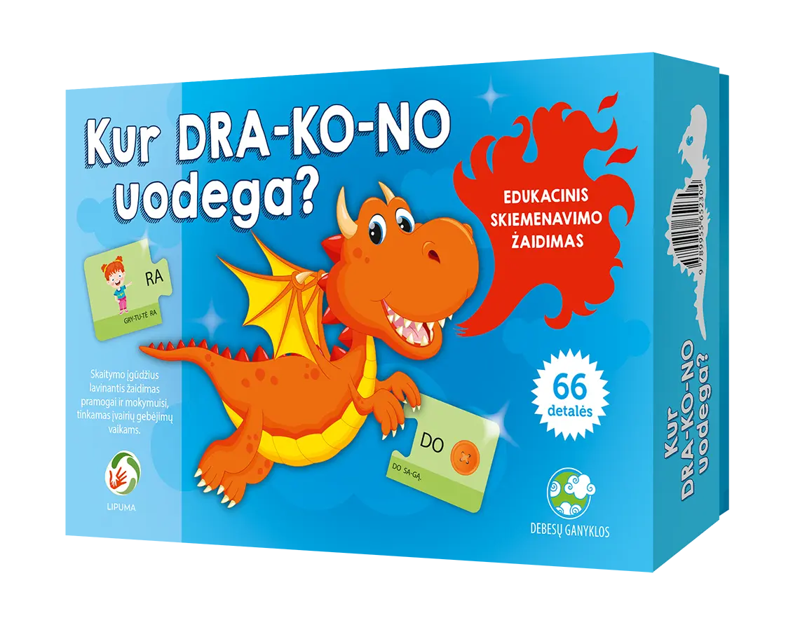 Kur dra-ko-no uodega? Žaidimas