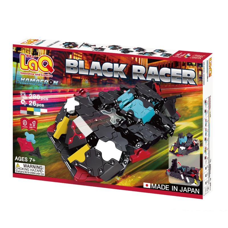 Japoniškas konstruktorius LaQ "Hamacron Constructor Black Racer"