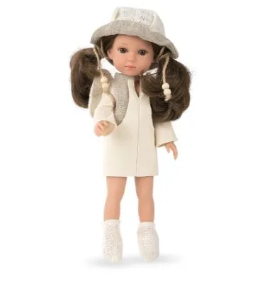 Lėlytė Carole su lininiais rūbeliais, 36 cm AR60314