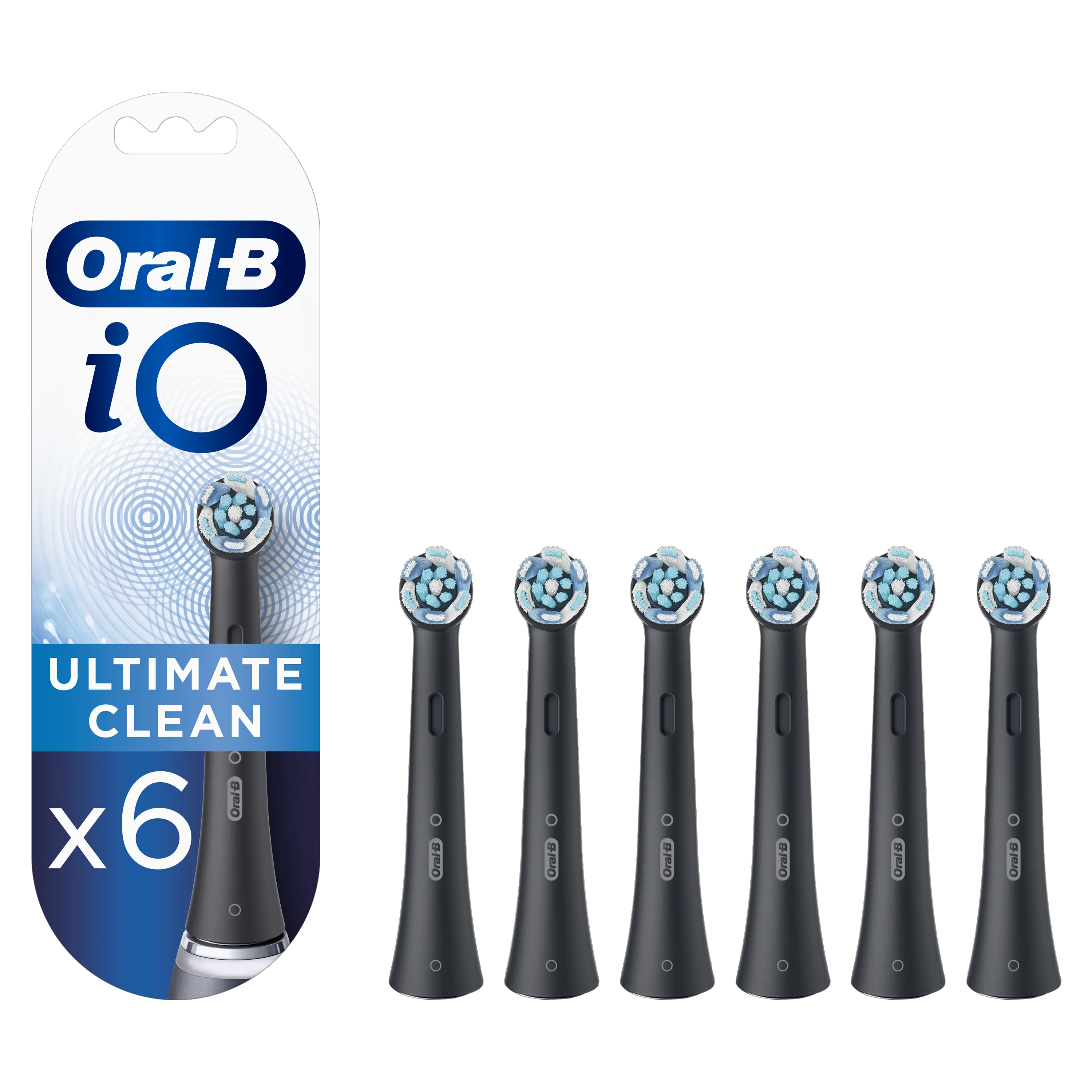 Dantų šepetėlio antgaliai Oral-B CB-6 iO Ultimate Clean Black XL (6 vnt.)