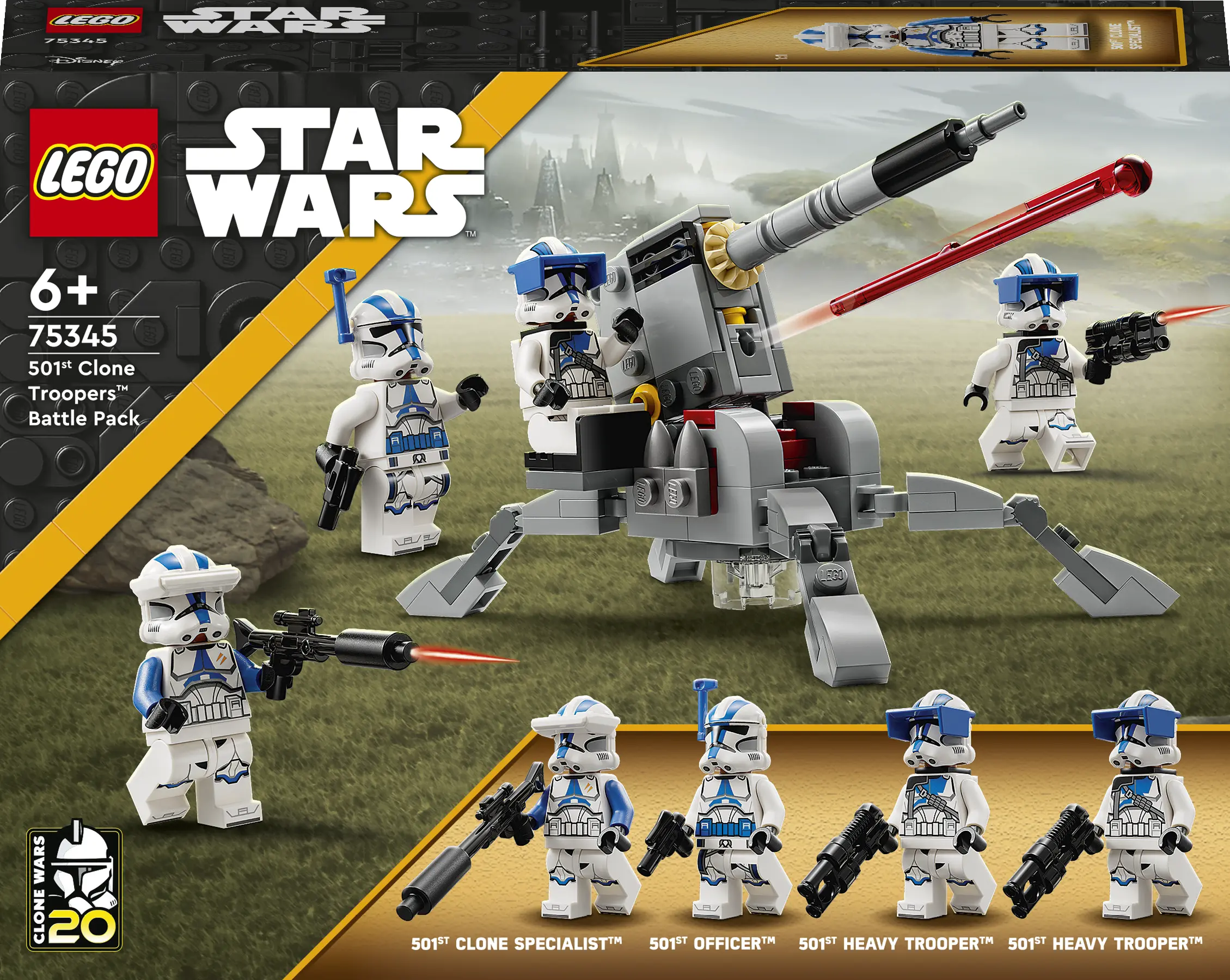 LEGO® 75345  Star Wars™ 501-ojo būrio klonų karių™ kovos rinkinys