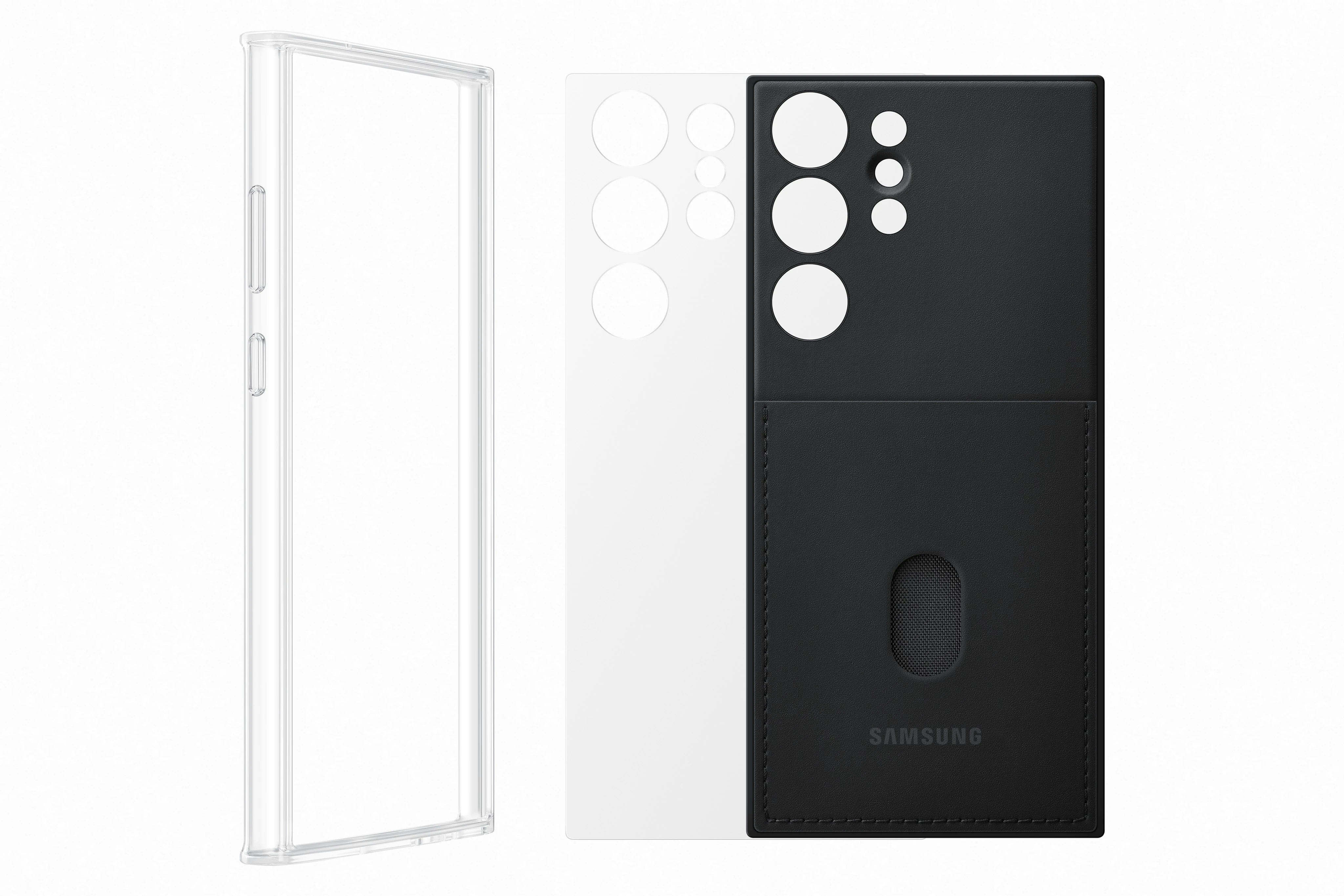 Dėklas Samsung Galaxy S23 Ultra Frame Cover, Black MS918CBE