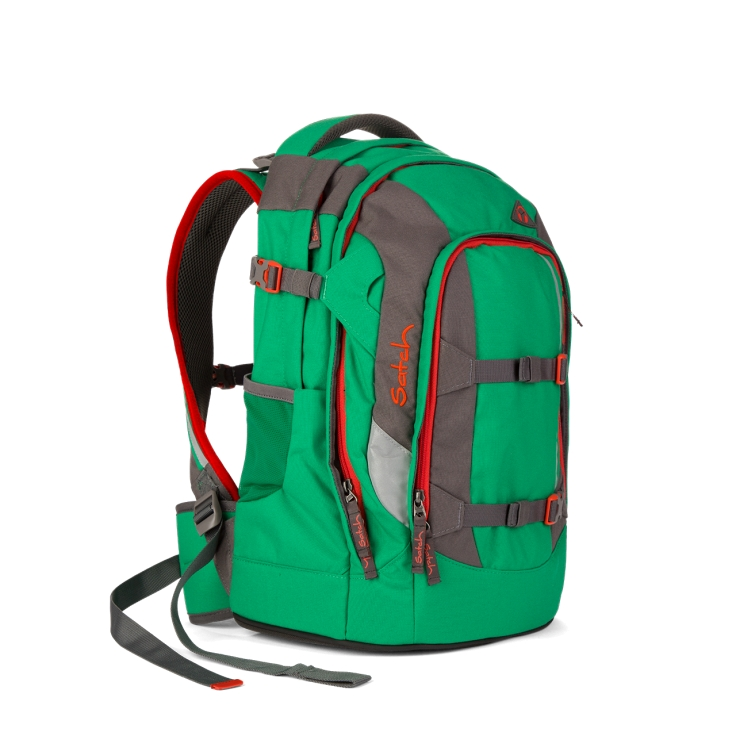 Mokyklinė kuprinė SATCH PACK SCHOOL "Green Steel"