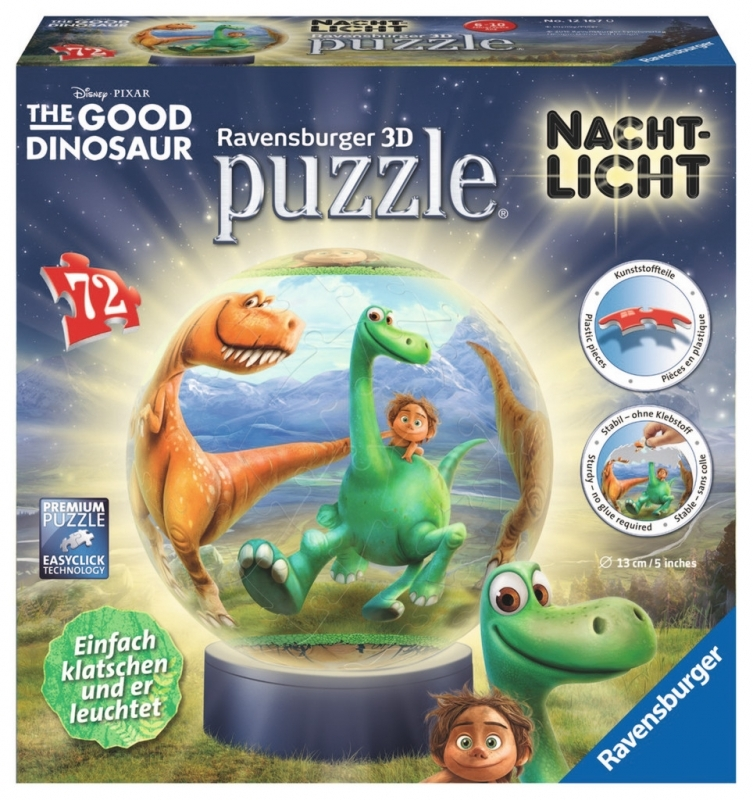 Ravensburger dėlionė "3D Puzzle ball: The Good Dinosaur"