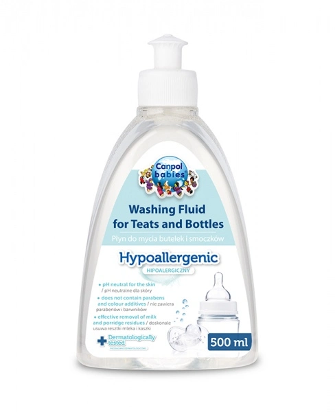 CANPOL BABIES žindukų ir buteliukų plovimo skystis 500ml 1/500